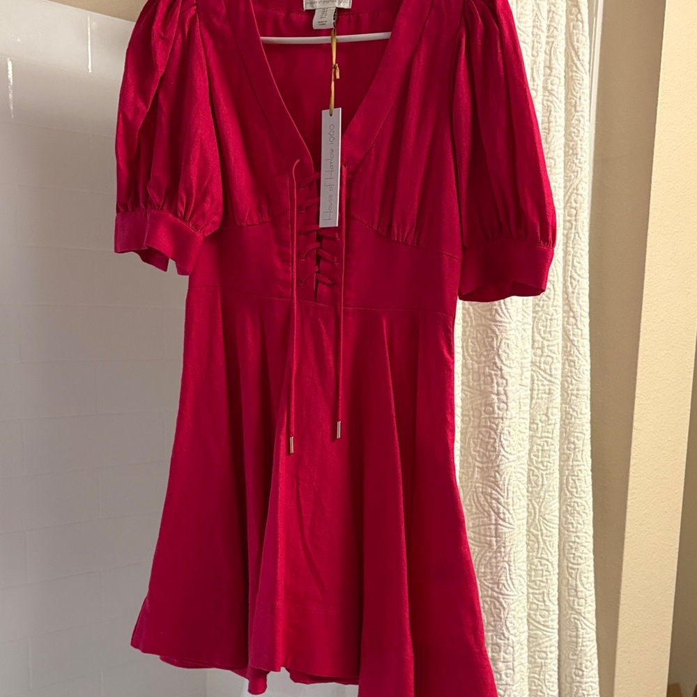 House of Harlow 1960 bright pink dress